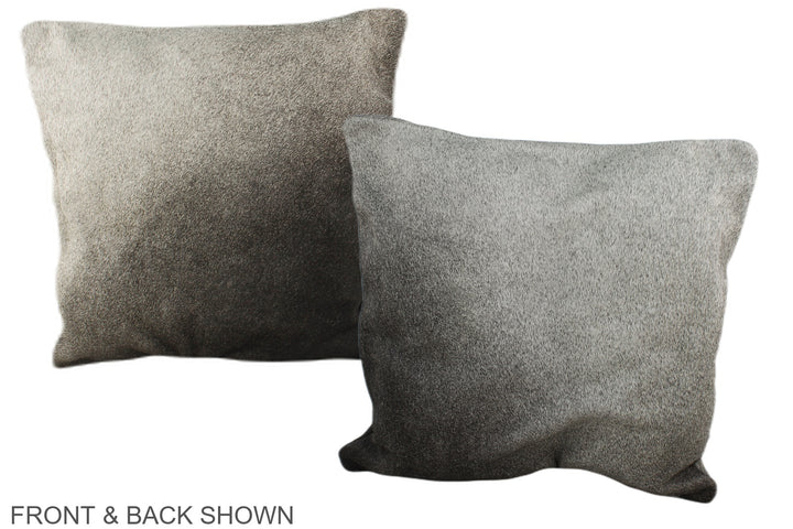 Grey 16"x16" Brazilian Cowhide Pillow #A35584 by Hudson Hides