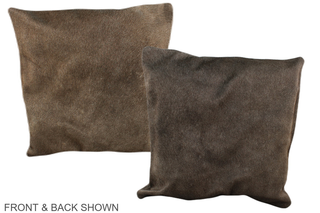 Taupe 16"x16" Brazilian Cowhide Pillow #A35585 by Hudson Hides