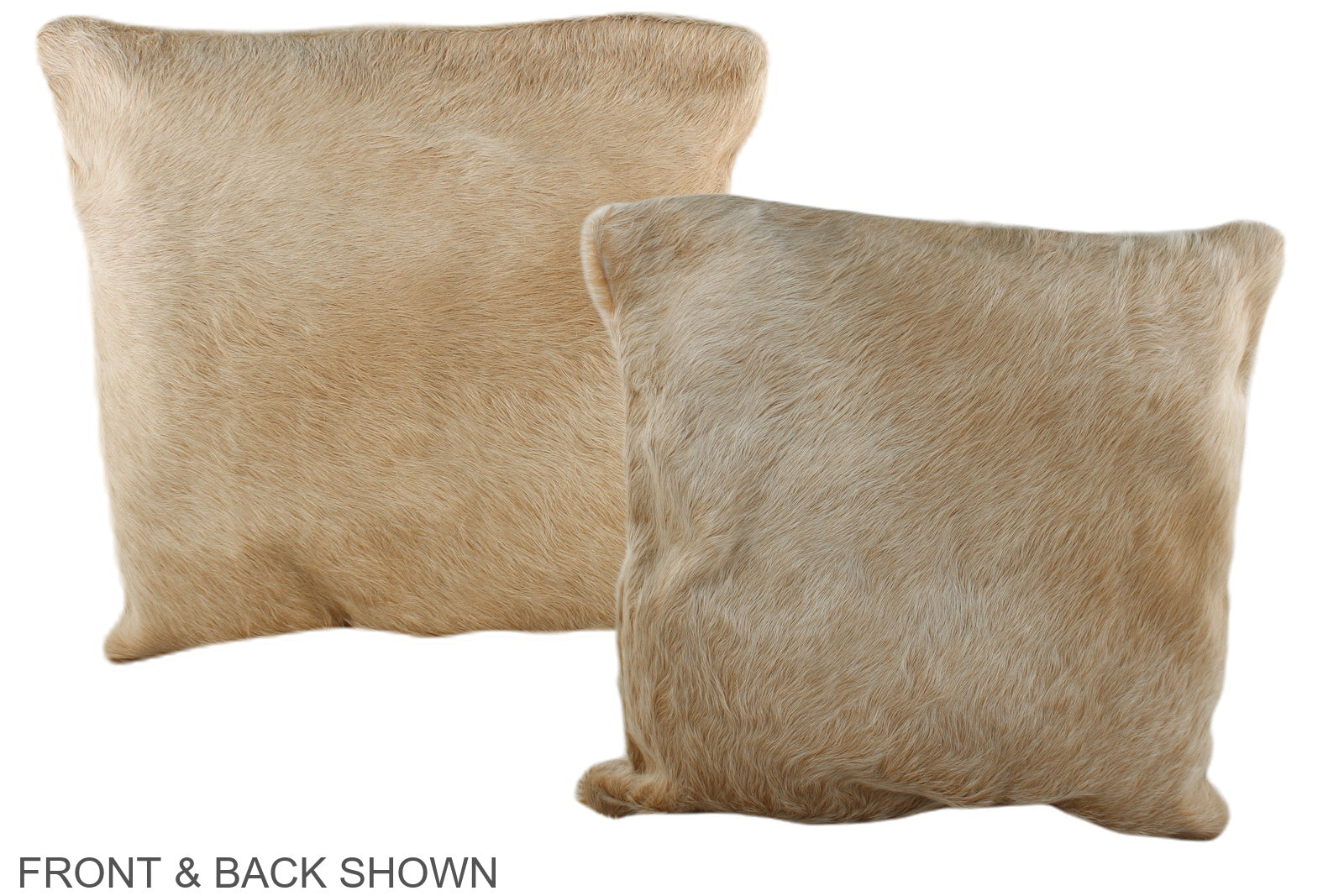 Beige Cowhide Pillow #A35586