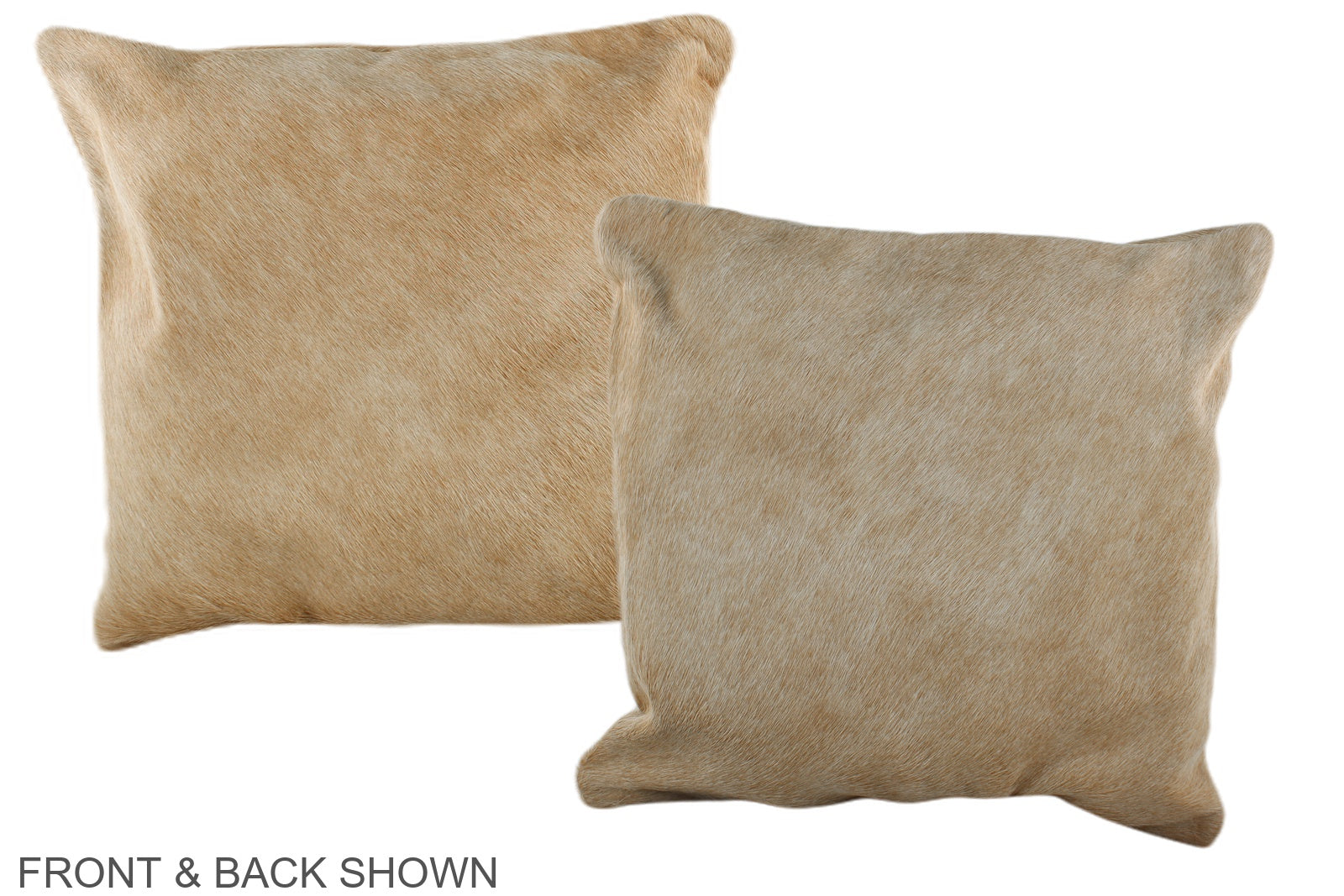 Beige Cowhide Pillow #A35589