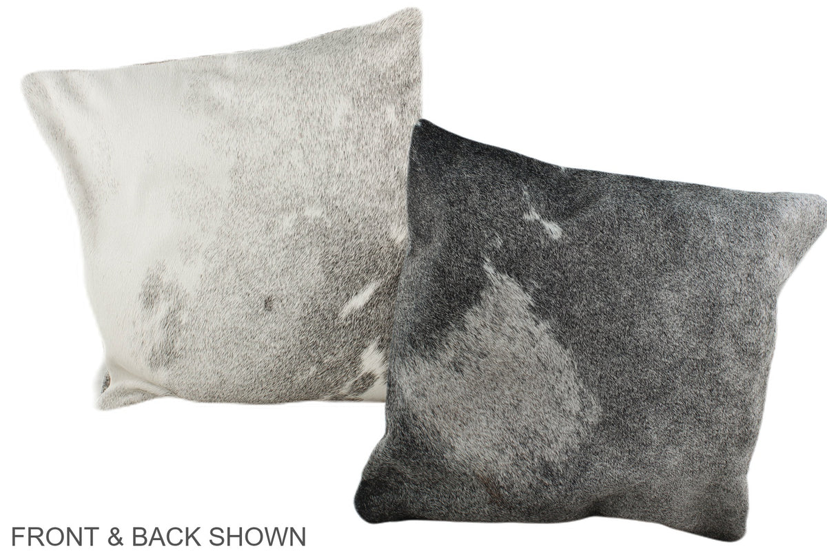 Grey Cowhide Pillow #A35594