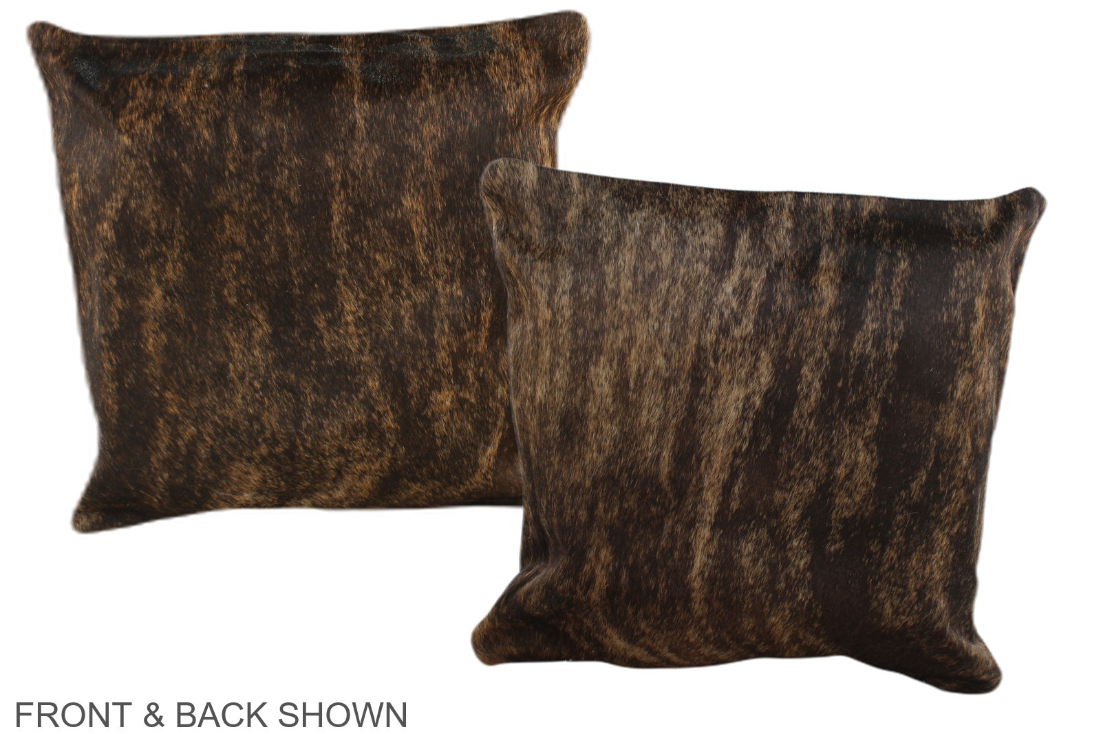 Dark Brindle Cowhide Pillow #A35596