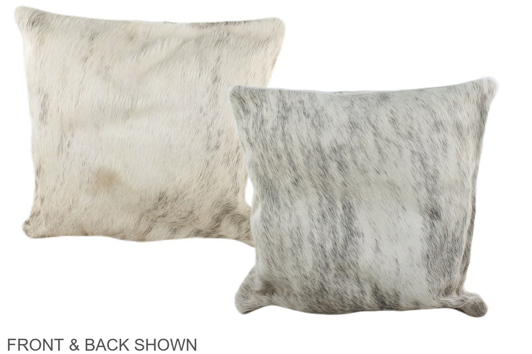 Grey 16"x16" Brazilian Cowhide Pillow #A35610 by Hudson Hides