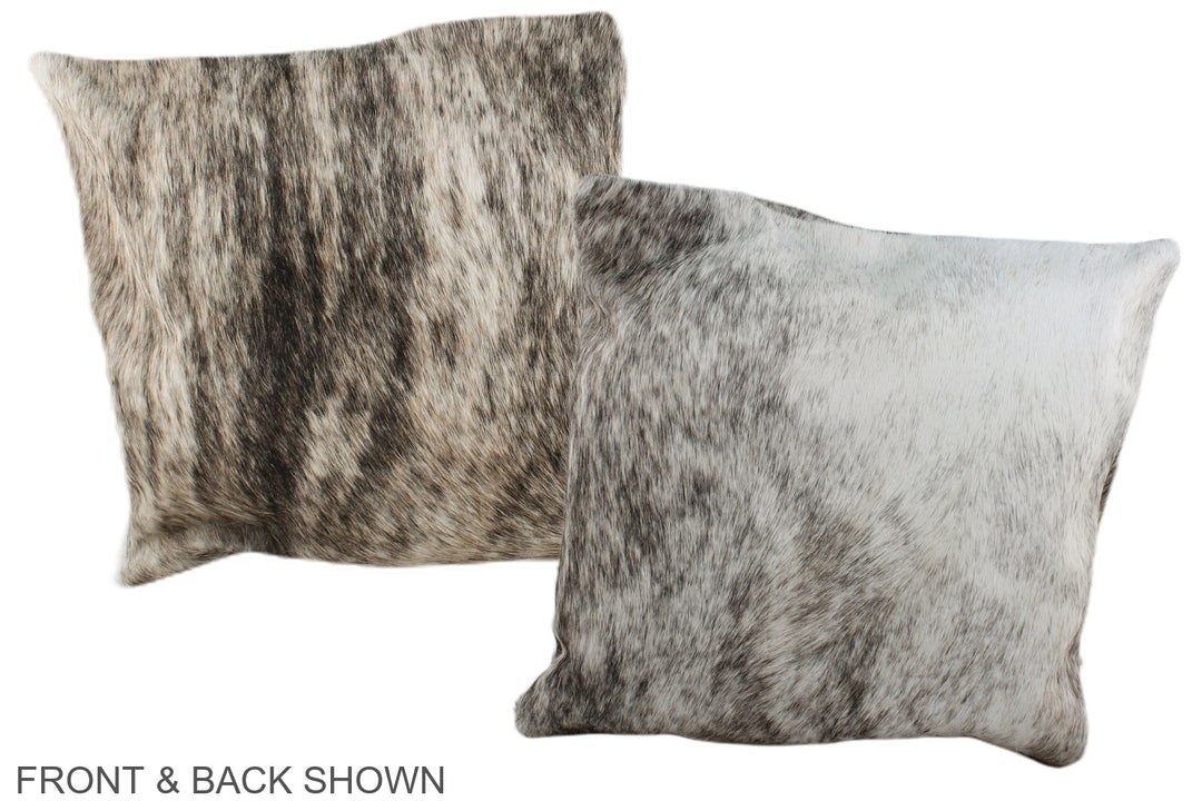 Grey 16"x16" Brazilian Cowhide Pillow #A35615 by Hudson Hides