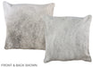 Grey 16"x16" Brazilian Cowhide Pillow #A35632 by Hudson Hides