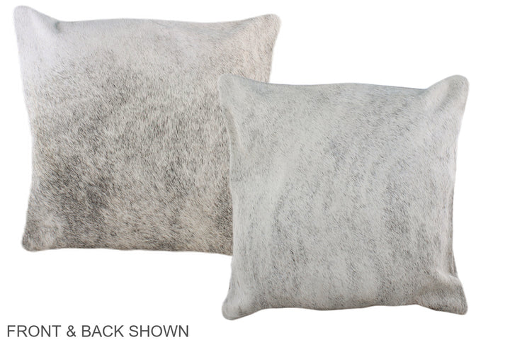 Grey 16"x16" Brazilian Cowhide Pillow #A35632 by Hudson Hides