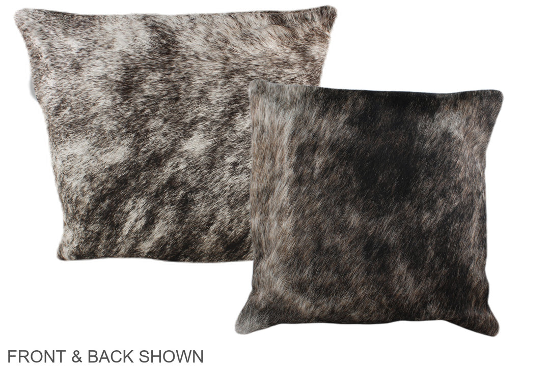 Grey 16"x16" Brazilian Cowhide Pillow #A35640 by Hudson Hides
