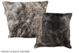 Grey 16"x16" Brazilian Cowhide Pillow #A35640 by Hudson Hides