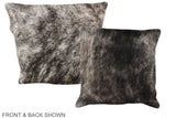 Grey 16"x16" Brazilian Cowhide Pillow #A35640 by Hudson Hides