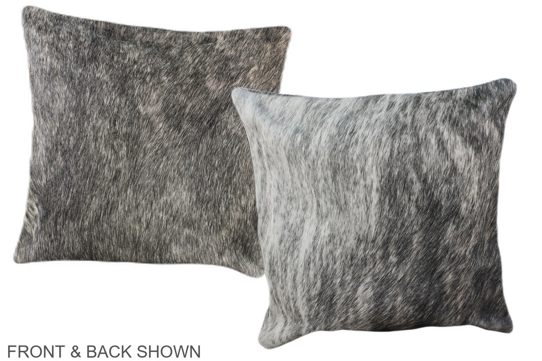 Grey 16"x16" Brazilian Cowhide Pillow #A35641 by Hudson Hides