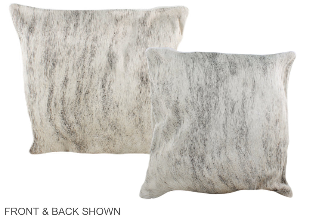 Grey 16"x16" Brazilian Cowhide Pillow #A35642 by Hudson Hides