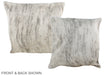 Grey 16"x16" Brazilian Cowhide Pillow #A35642 by Hudson Hides