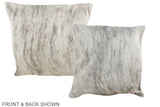 Grey 16"x16" Brazilian Cowhide Pillow #A35642 by Hudson Hides