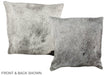 Grey 16"x16" Brazilian Cowhide Pillow #A35645 by Hudson Hides