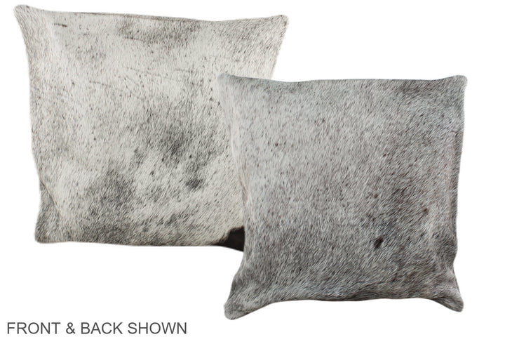 Grey 16"x16" Brazilian Cowhide Pillow #A35645 by Hudson Hides