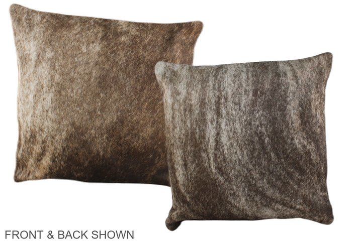 Grey 16"x16" Brazilian Cowhide Pillow #A35646 by Hudson Hides
