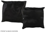 Solid Black 16"x16" Brazilian Cowhide Pillow #A35669 by Hudson Hides
