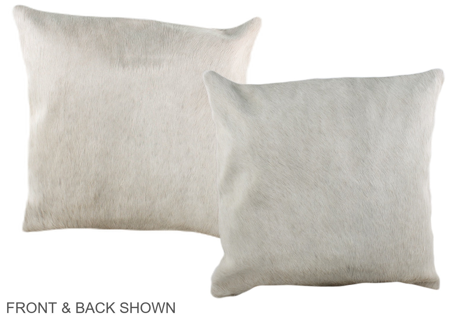 Solid White Cowhide Pillow #A35681