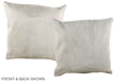 Solid White 16"x16" Brazilian Cowhide Pillow #A35681 by Hudson Hides