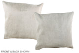 Solid White 16"x16" Brazilian Cowhide Pillow #A35681 by Hudson Hides