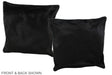 Solid Black 16"x16" Brazilian Cowhide Pillow #A35682 by Hudson Hides