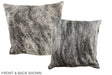 Grey 16"x16" Brazilian Cowhide Pillow #A35685 by Hudson Hides