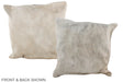 Champagne 16"x16" Brazilian Cowhide Pillow #A35688 by Hudson Hides