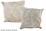 Champagne 16"x16" Brazilian Cowhide Pillow #A35688 by Hudson Hides