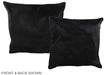 Solid Black 16"x16" Brazilian Cowhide Pillow #A35693 by Hudson Hides