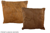 Solid Brown 16"x16" Brazilian Cowhide Pillow #A35694 by Hudson Hides