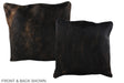 Dark Brindle 16"x16" Brazilian Cowhide Pillow #A35712 by Hudson Hides