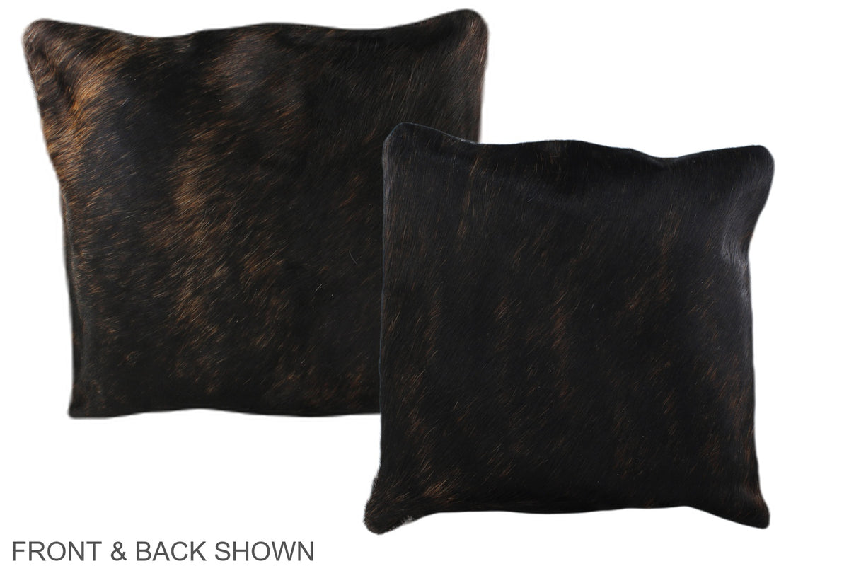 Dark Brindle Cowhide Pillow #A35712