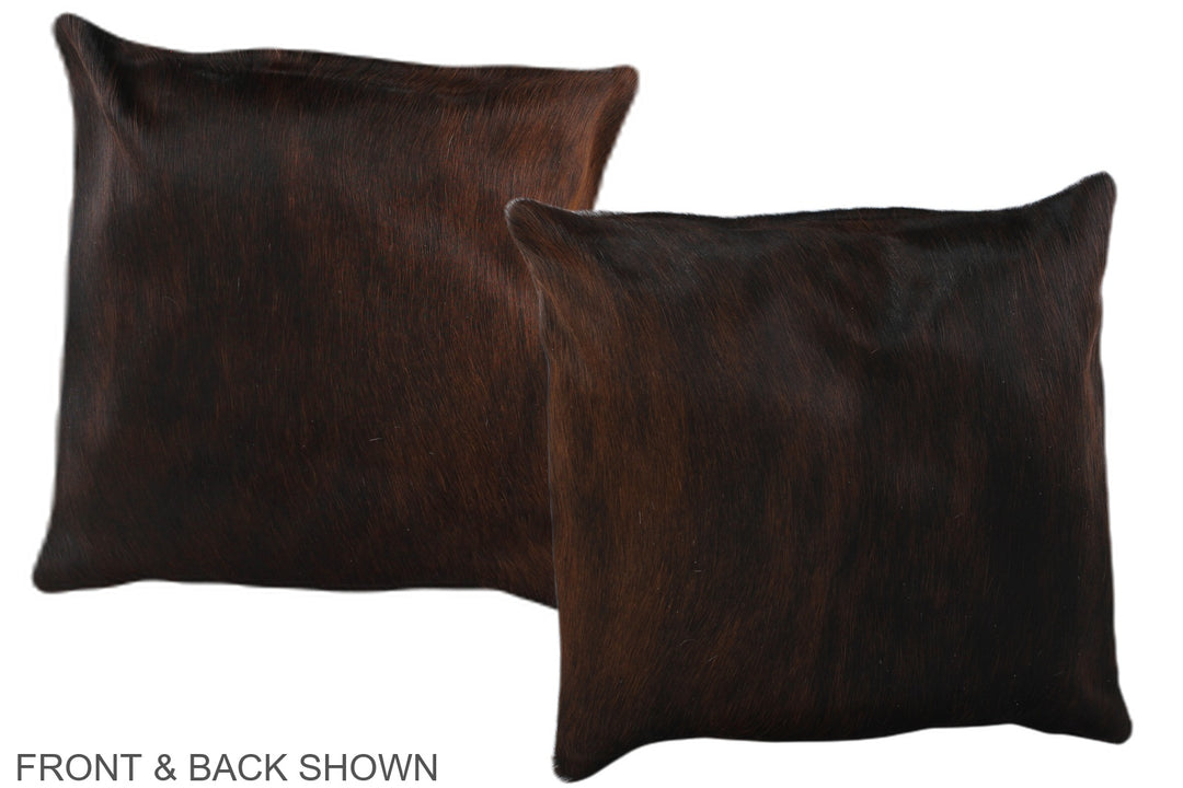 Dark Brindle 16"x16" Brazilian Cowhide Pillow #A35714 by Hudson Hides