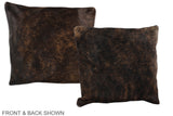 Dark Brindle 16"x16" Brazilian Cowhide Pillow #A35719 by Hudson Hides