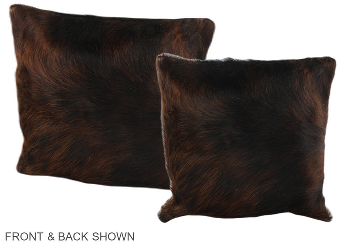 Dark Brindle 16"x16" Brazilian Cowhide Pillow #A35723 by Hudson Hides