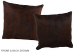 Dark Brindle 16"x16" Brazilian Cowhide Pillow #A35732 by Hudson Hides