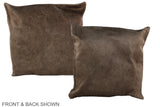 Taupe 16"x16" Brazilian Cowhide Pillow #A35746 by Hudson Hides