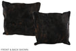Dark Brindle 16"x16" Brazilian Cowhide Pillow #A35748 by Hudson Hides