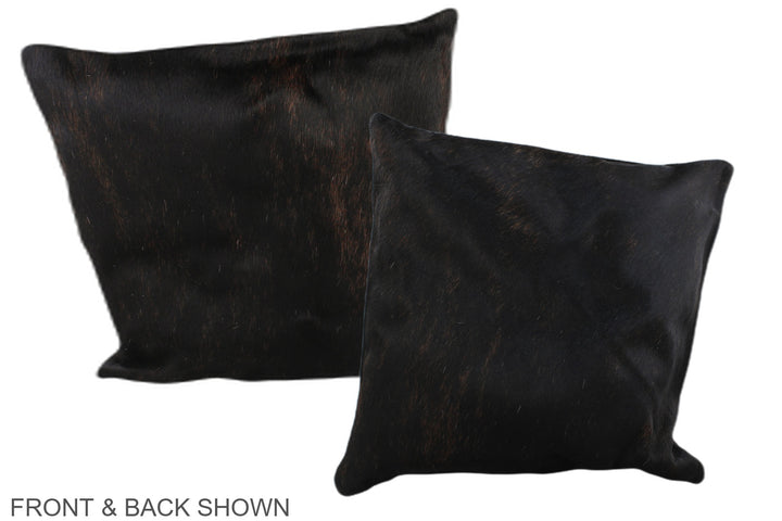 Dark Brindle 16"x16" Brazilian Cowhide Pillow #A35750 by Hudson Hides