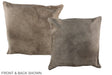 Taupe 16"x16" Brazilian Cowhide Pillow #A35751 by Hudson Hides