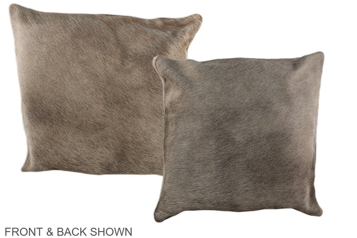 Taupe 16"x16" Brazilian Cowhide Pillow #A35751 by Hudson Hides
