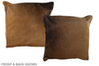 Chocolate 16"x16" Brazilian Cowhide Pillow #A35753 by Hudson Hides