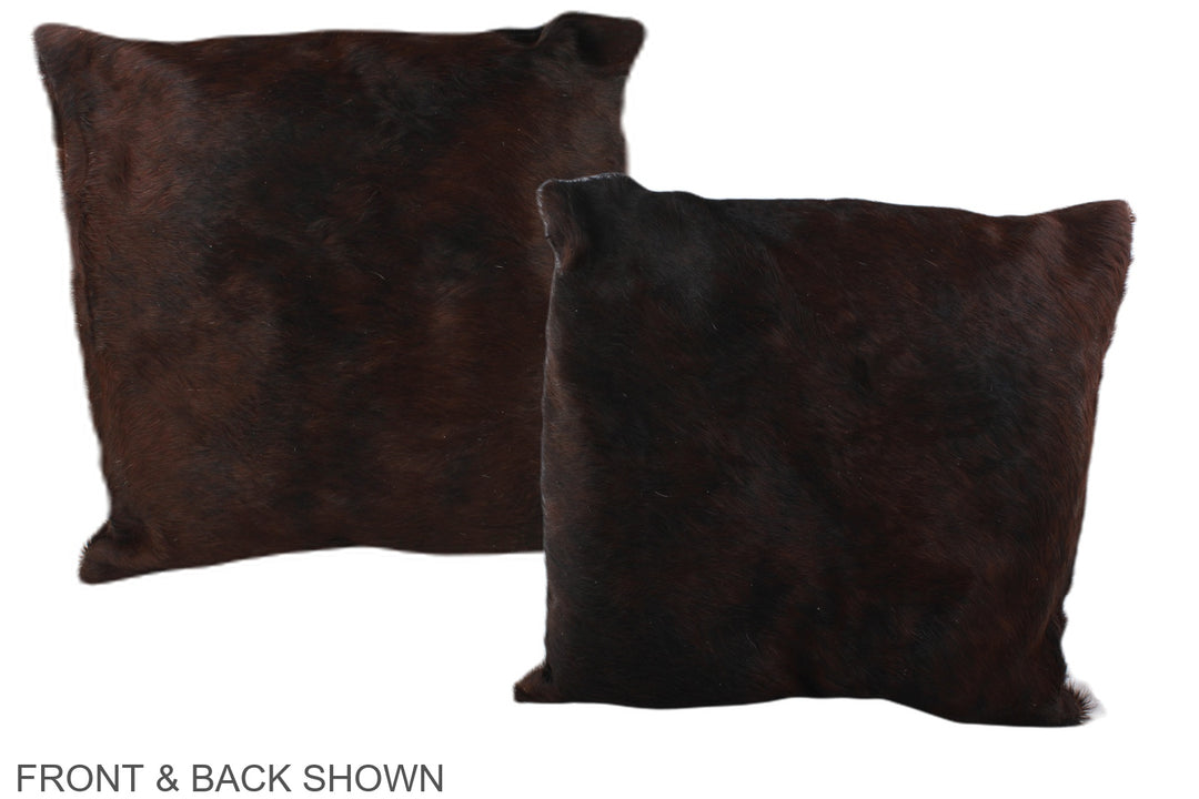 Dark Brindle 16"x16" Brazilian Cowhide Pillow #A35775 by Hudson Hides