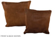 Solid Brown 16"x16" Brazilian Cowhide Pillow #A35800 by Hudson Hides