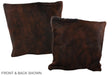 Dark Brindle 16"x16" Brazilian Cowhide Pillow #A35804 by Hudson Hides
