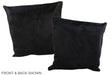 Solid Black 16"x16" Brazilian Cowhide Pillow #A35814 by Hudson Hides