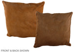 Solid Brown 16"x16" Brazilian Cowhide Pillow #A35834 by Hudson Hides