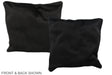 Solid Black 16"x16" Brazilian Cowhide Pillow #A35835 by Hudson Hides