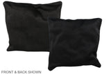 Solid Black 16"x16" Brazilian Cowhide Pillow #A35835 by Hudson Hides