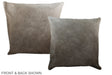 Grey with Beige 16"x16" Brazilian Cowhide Pillow #A35847 by Hudson Hides